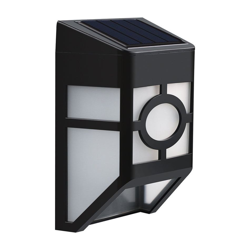 Orelli Lightings Solar 2LED Garden Light, White/Warm, IP44 Retro Black