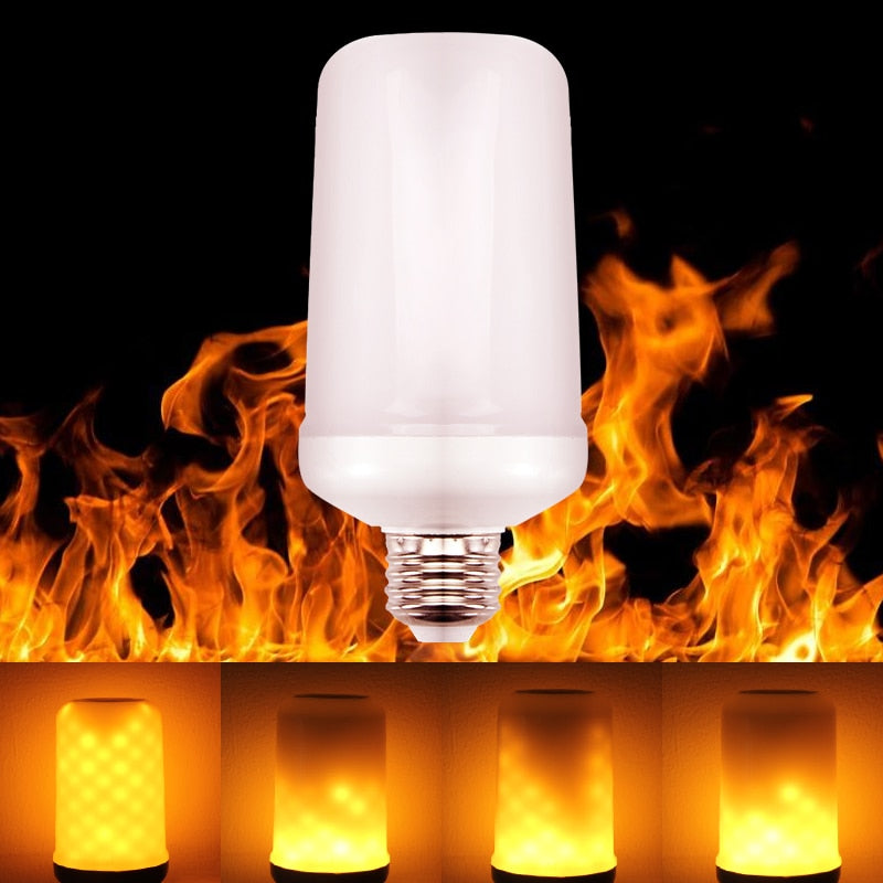 Orelli Lightings LED Flame Effect Bulb, E27/E26, 7W 650lm 1300K, Gravity Sensor