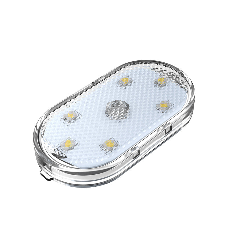Orelli Lightings 6 LED Light Car Interior Touch Sensor Light, USB-Charged Reading and Vehicle Door Lamp, 5V