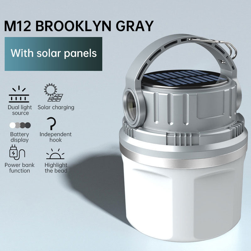 Orelli Lightings Solar LED Camping Light, Rechargeable Outdoor Emergency Bulb