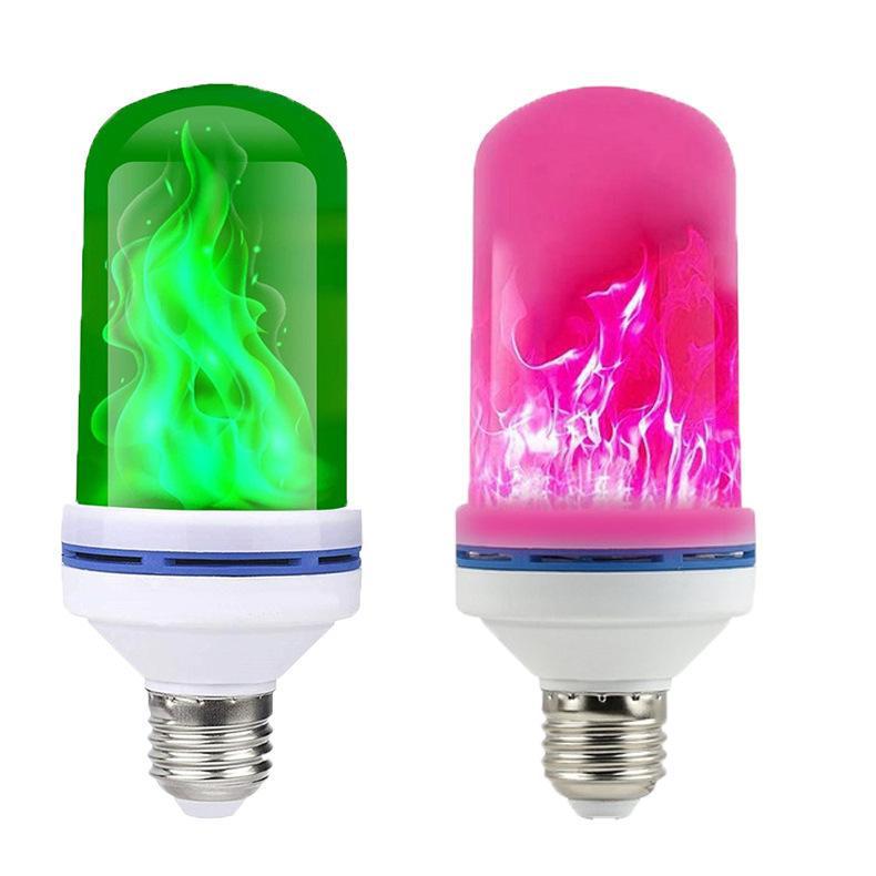 Orelli Lightings LED Flame Effect Bulb, E27/E26, 9W 1300K, 4-Mode Gravity Sensor