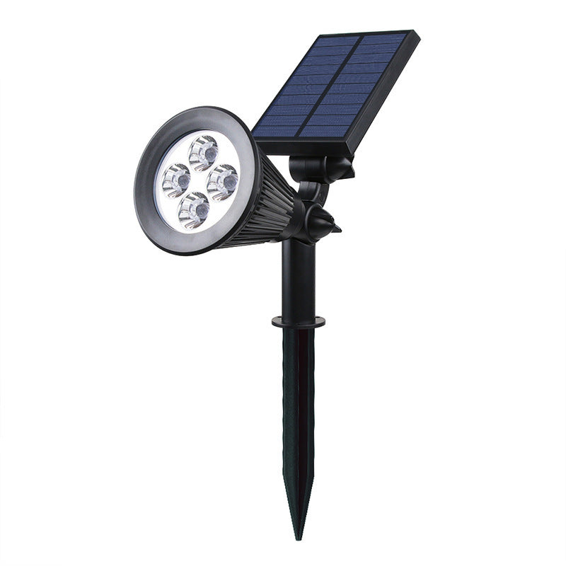 Orelli Lightings 4-LED Solar Landscape Spotlight, IP65 Waterproof for Garden and Lawn