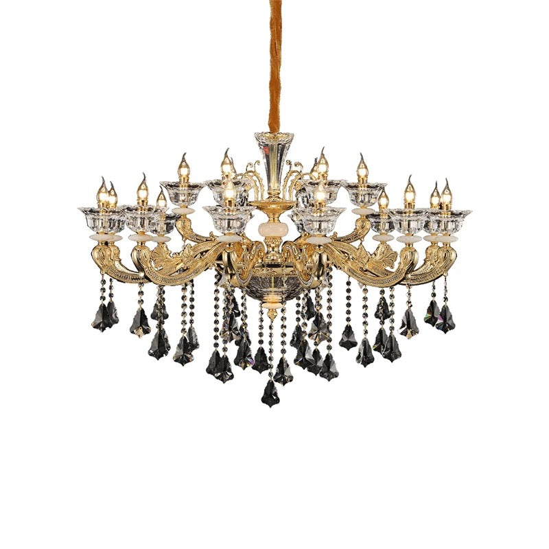 Vintage Chandelier Customizable Crystal Hanging Candle Ceiling Lights Hallway, Living Room, Foyer, Staircase Chandeliers