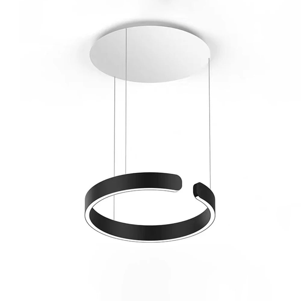 Nordic C-Shape Open Ring Luxury Ceiling Pendant Lights Motion Sensor Home, Office LED Modern Smart Lighting