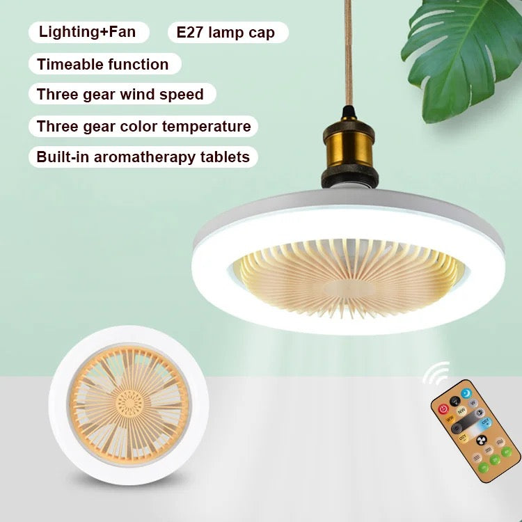 Modern Smart Invisible Fan All-in-one Living Room, Dining Room Electric Ceiling Fan Lights