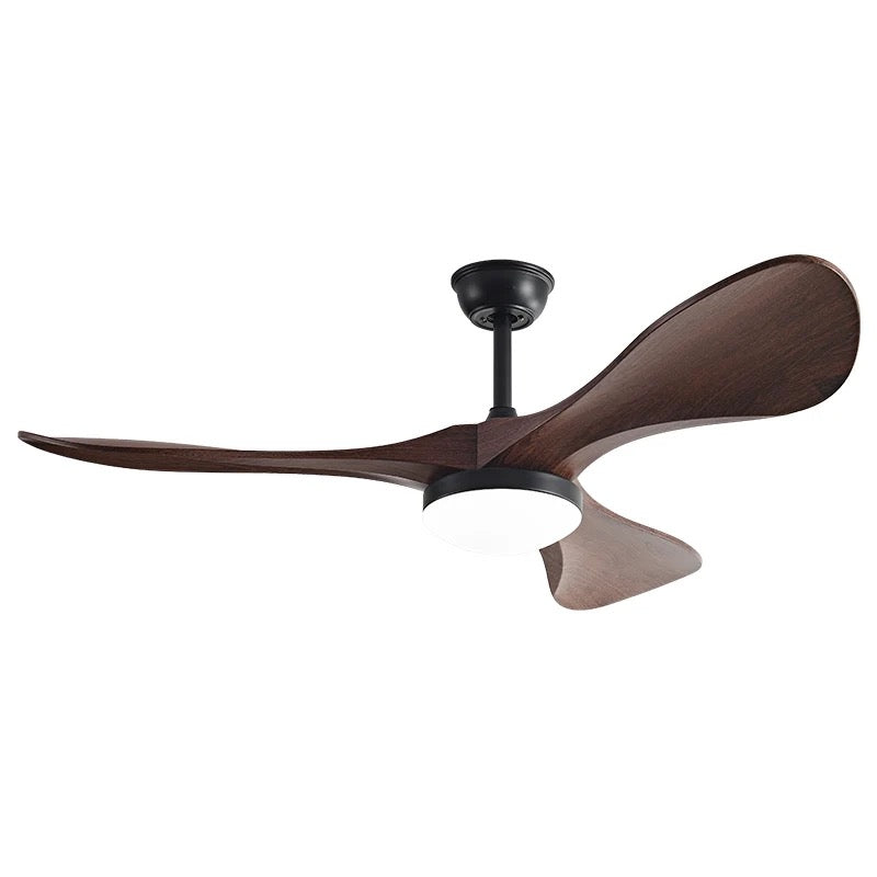 Modern Simple Ventilation Fans 52 Inch Home. Hotel Living, Dining Room Remote Control Led Ceiling Fan Light