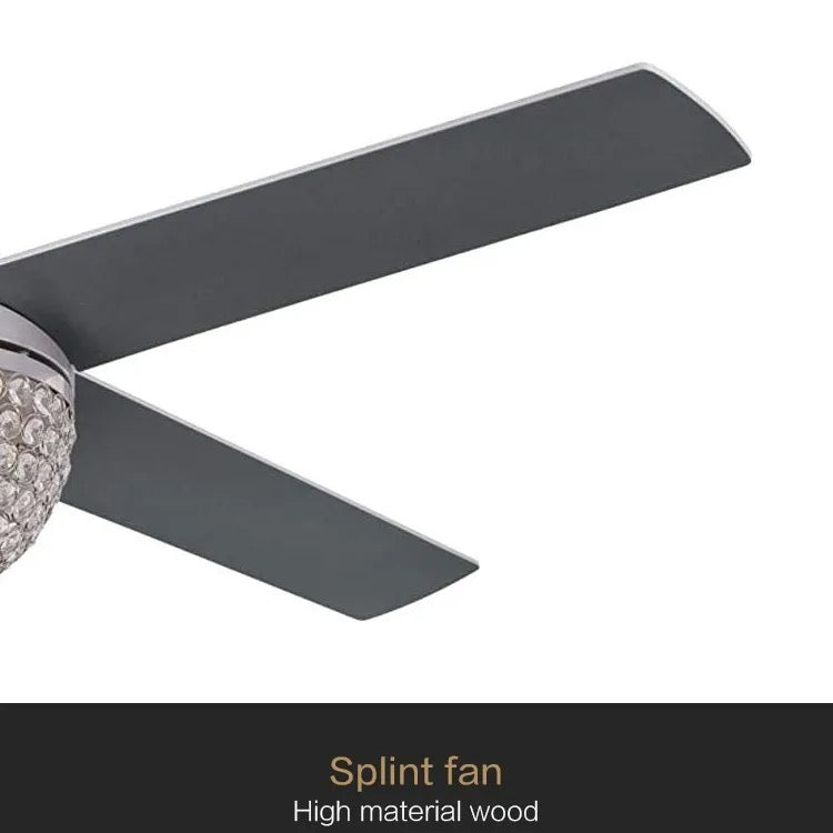 Modern Ventilation Fans American Ceiling Fan Style Living Room, Dining Room, Bedroom Crystal Ceiling Fan Lights