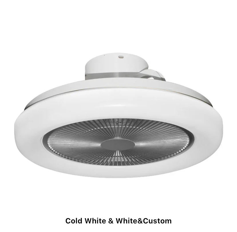 Vintage Ventilation Fans Indoor Low Noise Bedroom Living Room 220V Smart Led Ceiling Fan With Light