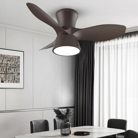 Modern Ventilation Fans 32 Inch 3 Blades With Remote Control Ceiling Light Household Office Ceiling Fan