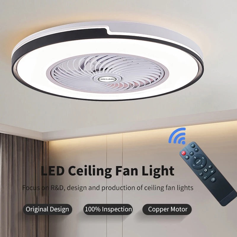 Modern Ventilation Fans Bedroom Remote Control Ceiling Fan Kitchen Living Room Ceiling Led Light Fan