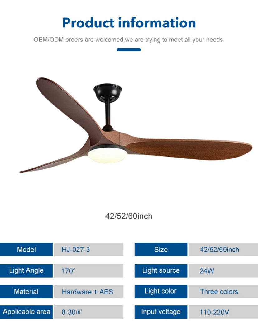 Modern Ventilation Fans Home Living, Dining Room, Bedroom Luxury Decorative Led Ceiling Fan Lights