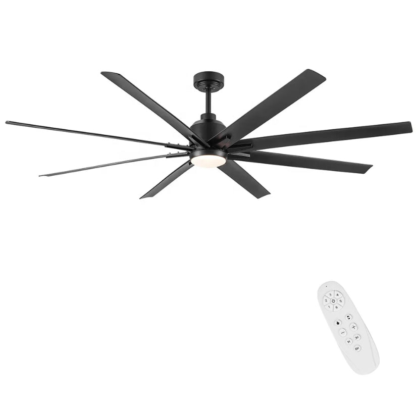 Nordic Modern Ceiling Fan 72 Inch Remote Control Big Size Ventilation Ceiling Led Fans