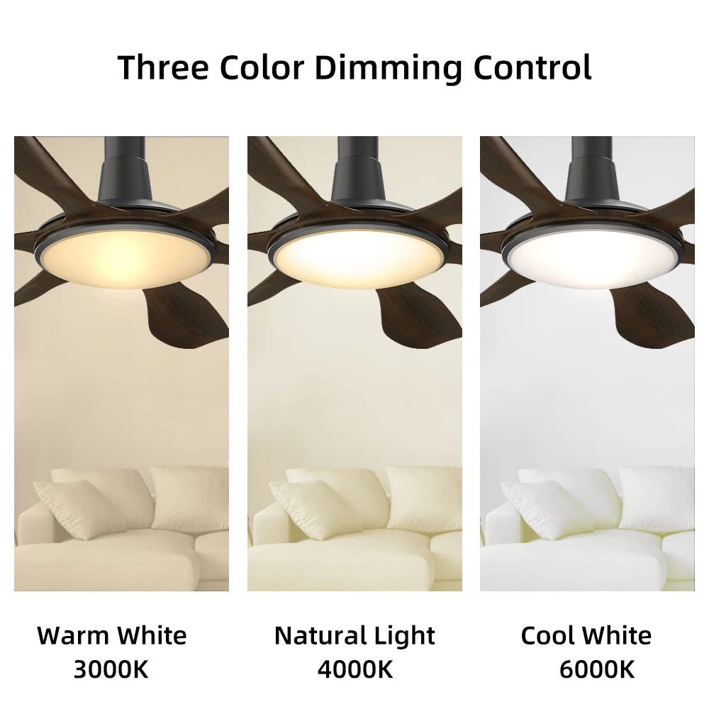 Modern Ventilation Fans Indoor American Style Led Ceiling Fan Light Luxury Bedroom, Living Room, Dining Room Ceiling Fan