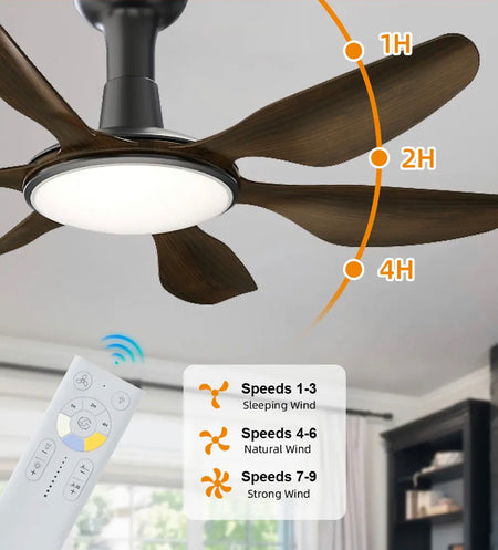 Modern Ventilation Fans Indoor American Style Led Ceiling Fan Light Luxury Bedroom, Living Room, Dining Room Ceiling Fan