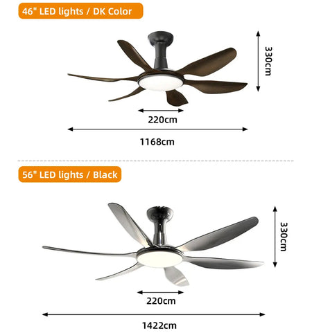 Modern Ventilation Fans Indoor American Style Led Ceiling Fan Light Luxury Bedroom, Living Room, Dining Room Ceiling Fan