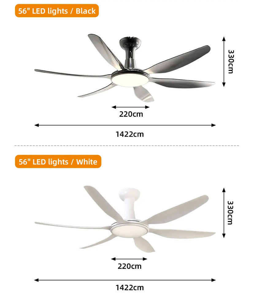 Modern Ventilation Fans Indoor American Style Led Ceiling Fan Light Luxury Bedroom, Living Room, Dining Room Ceiling Fan