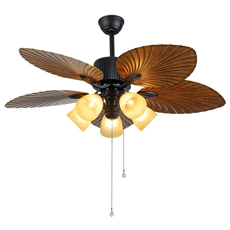 Vintage Ventilation Fans American Bedroom, Dining Room , Living Room Design Indoor Ceiling Led Fan Light