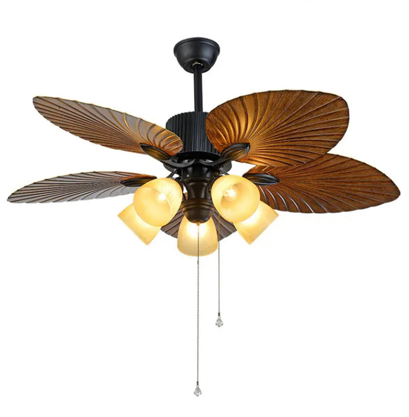 Vintage Ventilation Fans American Bedroom, Dining Room , Living Room Design Indoor Ceiling Led Fan Light