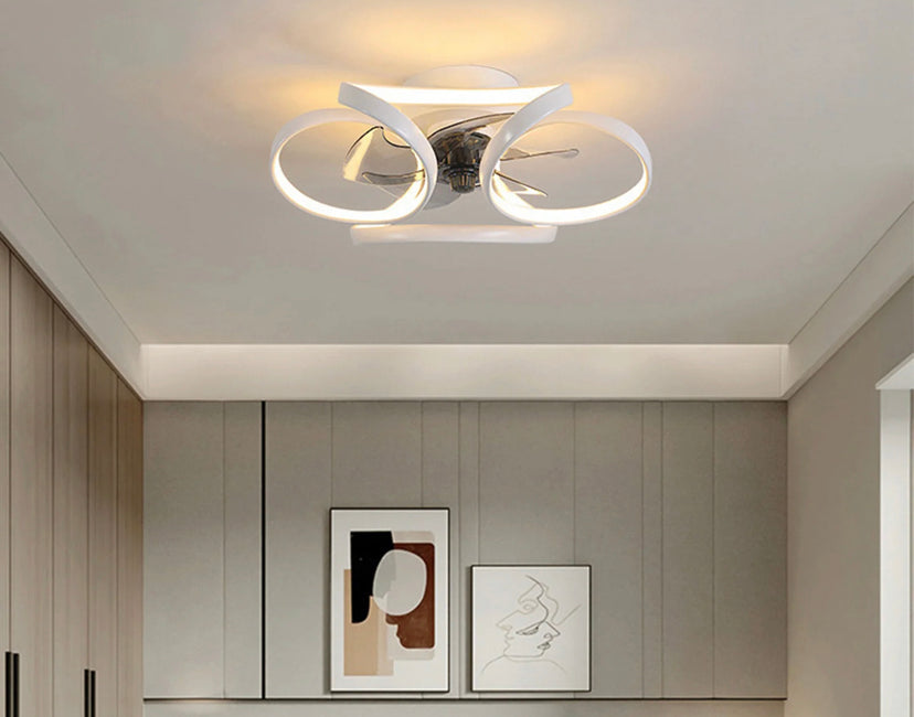 Modern Ventilation Fans Indoor Kitchen, Bedroom Remote Control Office Ceiling Fan Light