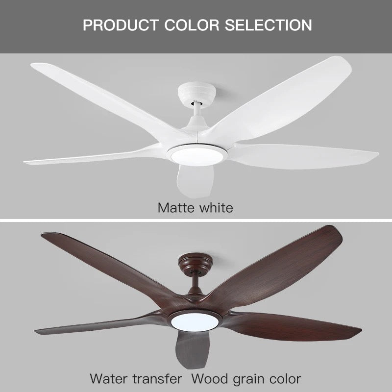 Modern Ventilation Fans Home, Hotel Dining Room, Living Room, Bedroom 60 Inch Big Ceiling Fan With Led Light