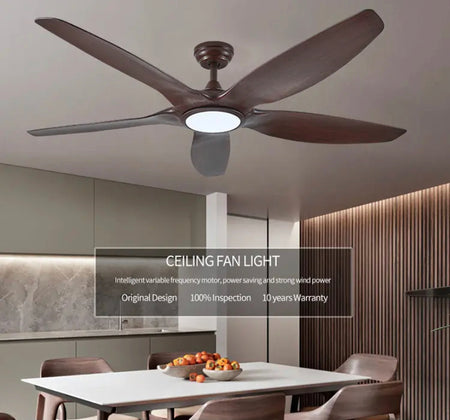 Modern Ventilation Fans Home, Hotel Dining Room, Living Room, Bedroom 60 Inch Big Ceiling Fan With Led Light