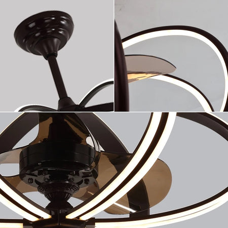 Modern Wind Ceiling Light Home, Hotel Dining, Living Room Ventilation Fans Ceiling Fan Lights