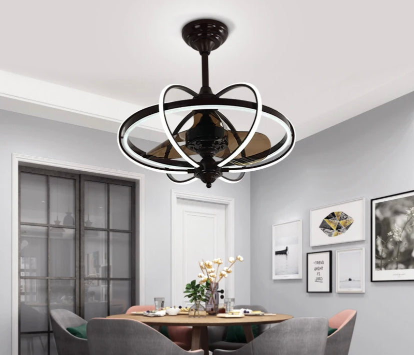 Modern Wind Ceiling Light Home, Hotel Dining, Living Room Ventilation Fans Ceiling Fan Lights