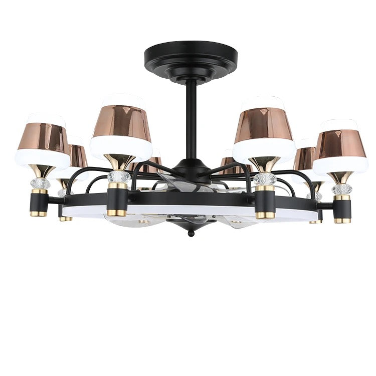 Vintage Ventilation Fans European High Quality Living Room, Bedroom Ceiling Fan Indoor LED Ceiling Fan Light