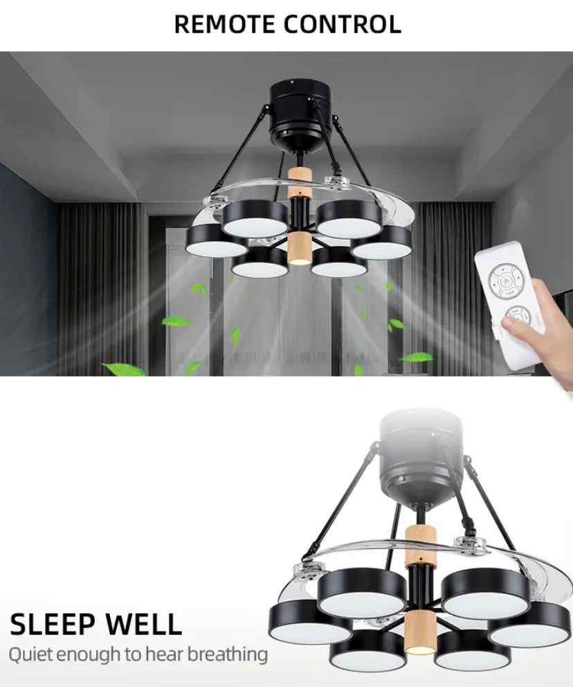 Modern Ventilation Fans Household Ceiling Fan Indoor Living Room, Dining Room  Remote Control Ceiling Fan Light Lighting