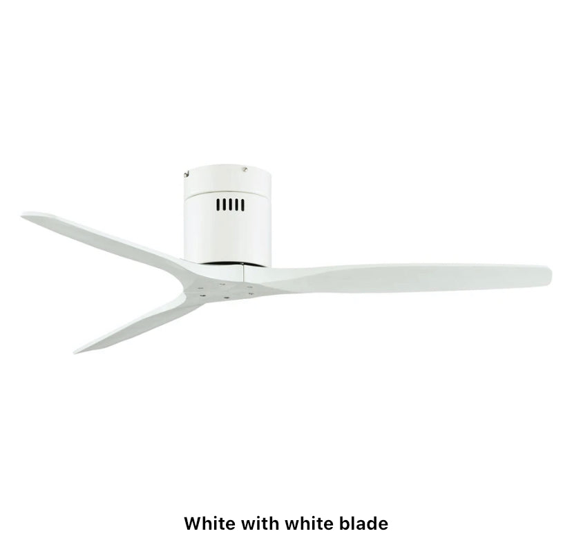 Modern Ceiling Fan Solid Wood Brushed Nickel Home, Office Ceiling Fan Lights