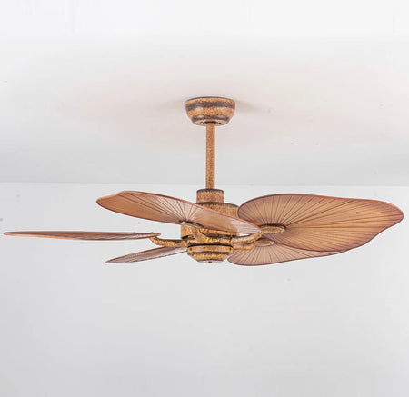 Vintage Ventilation Fans 52 Inch Palm Leaf American Style Home, Hotel Ceiling Fan Light