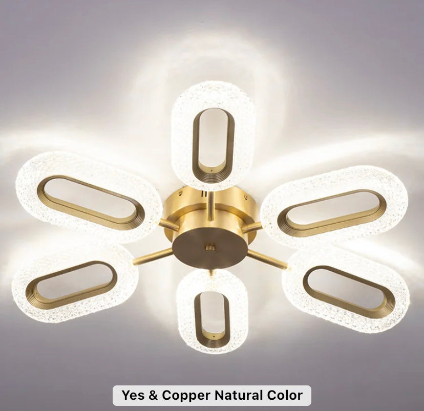 Modern Ventilation Fans Living Room, Bedroom Ceiling Light Minimalist Style Interior LED Ceiling Fan Light