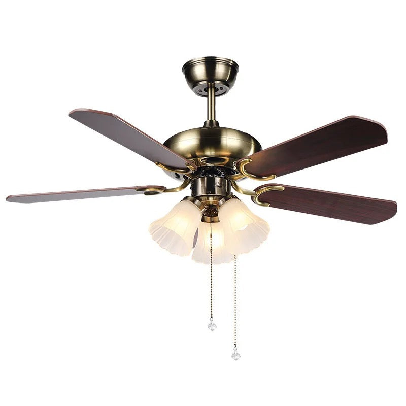 Modern Ventilation Fans European Design 42 Inch 4 Blades Ceiling Dining Room Fans Living Room Remote Control Ceiling Fan Light