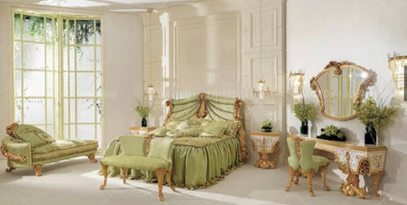 Luxury Antique Baroque Furniture Bedroom Set Handmade Dresser Set Schminktisch