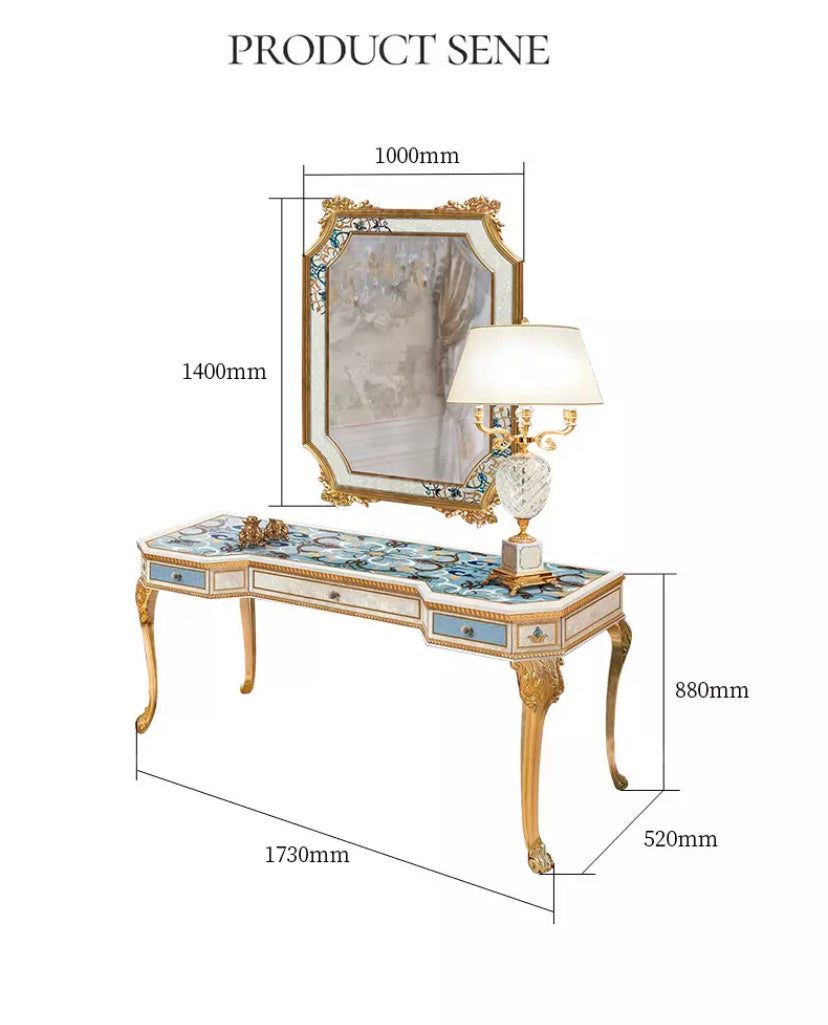 Baroque Style Furniture Cabinets French Luxury Bedroom Sets Wood With Glass Dresser