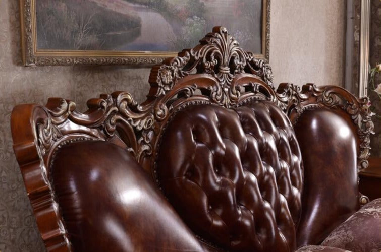 Double Bed Modern European Solid Wood Fashion Carved French Baroque Bedroom Furniture