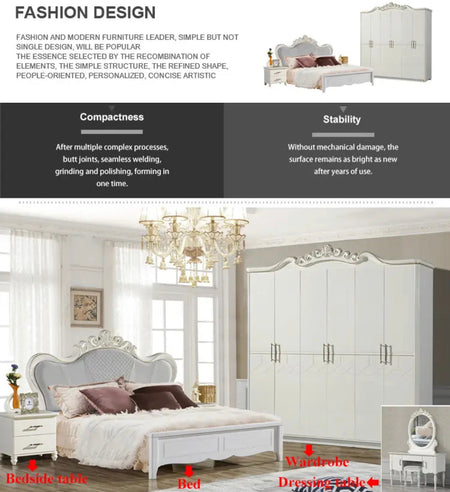 Bedroom Furniture Set Luxury French Baroque Design Bedroom Bed Set 