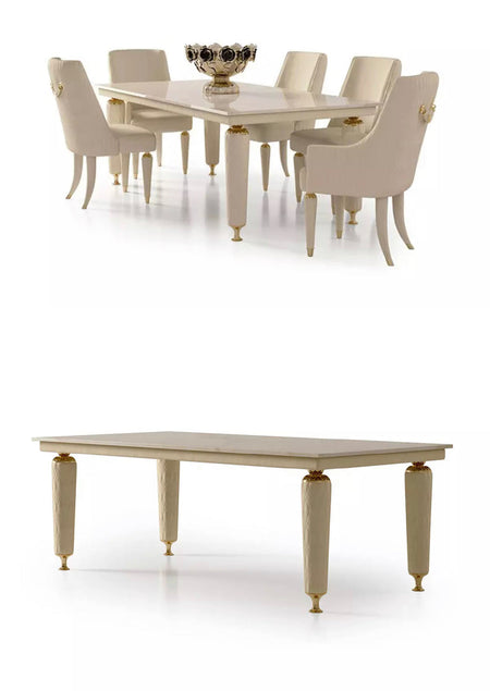 Dining Table Luxury Design Italian Antique Dining Table With Chairs Esstisch Set 