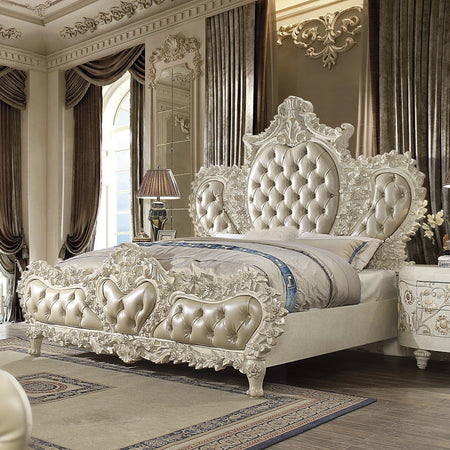 Luxury Bedroom Furniture Set American Baroque Design Carving Wooden Style Home Furniture