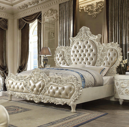 Luxury Bedroom Furniture Set American Baroque Design Carving Wooden Style Home Furniture