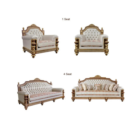 4+3+1 Sofa Set Rococo Antique Living Room Office Furniture Luxury Arabic Royal Style Sofas