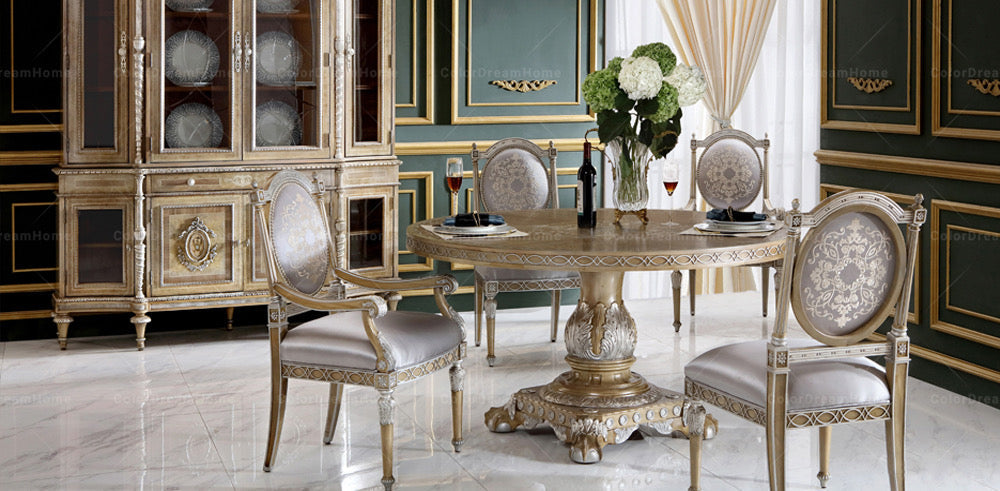 Display Cabinet British Royal Antique Luxury Dining Room Furniture Wooden Glass Display Cabinet