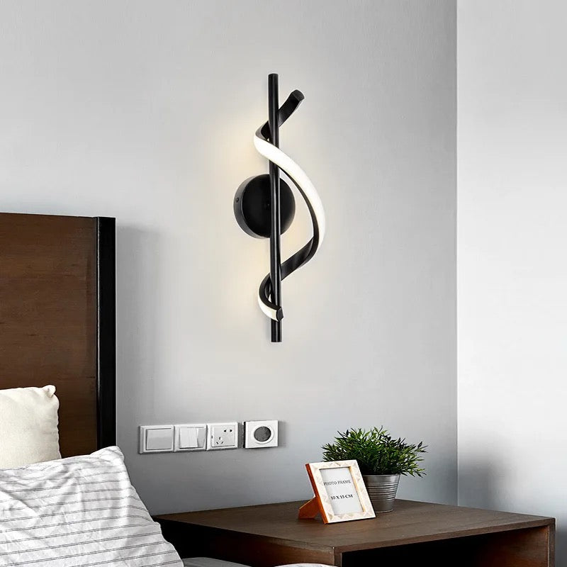 Modern Wall Light Stylish Background Wall Sconce Bedroom Bedside Lights