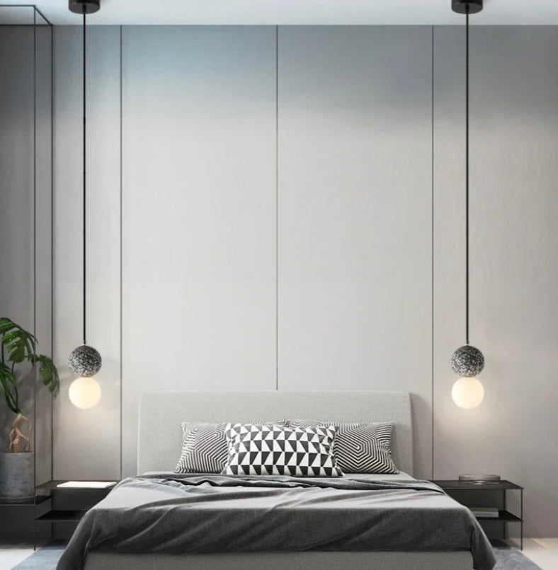 Modern Pendant Light Nordic Glass Living, Bedroom Hanging Lights