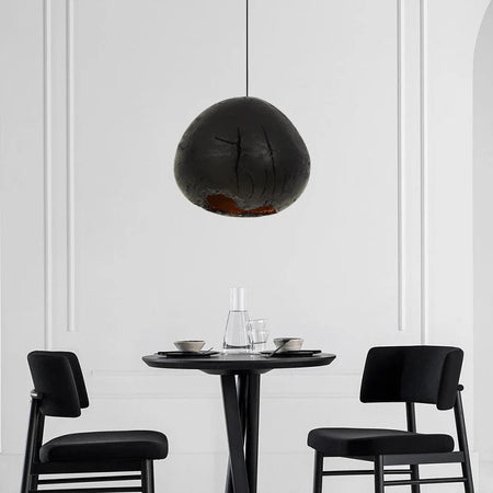 Modern Pendant Light Nordic Black Cracking Style Dining Room Bedroom Lights