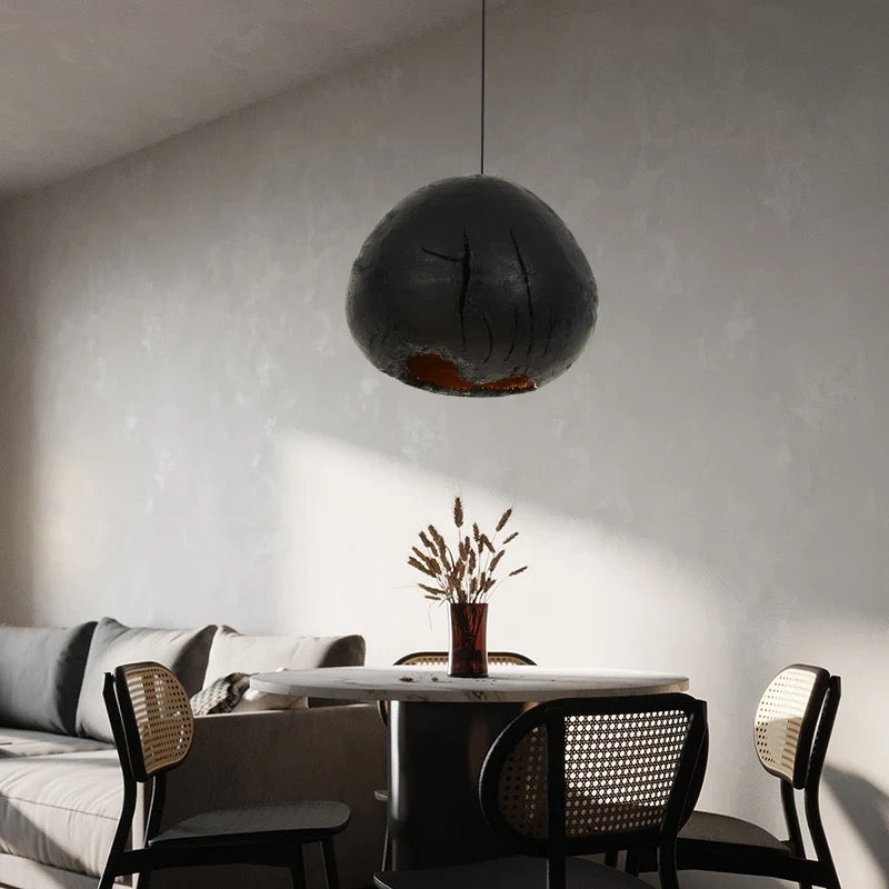 Modern Pendant Light Nordic Black Cracking Style Dining Room Bedroom Lights