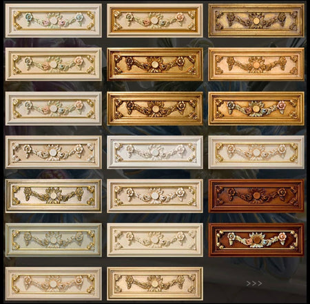 Cabinet Baroque Console With 24 K Gold Leafs Living Room Hand Made Antique Luxury Console