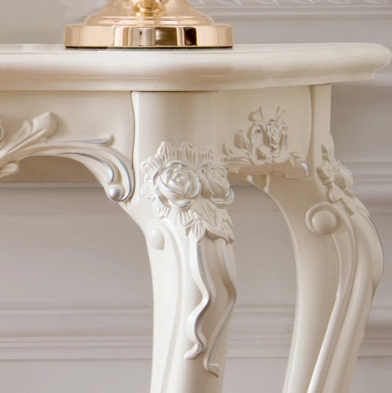 Hallway Wall Table Antique Baroque Style Entrance Console Table