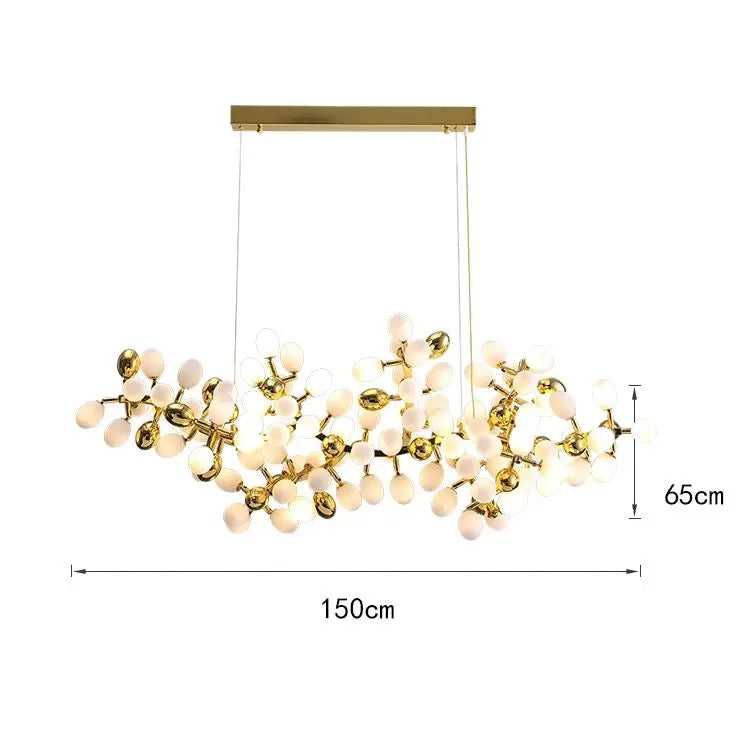 Modern Chandelier Luxury Branch Led Glass Home Living, Dining Room Lights