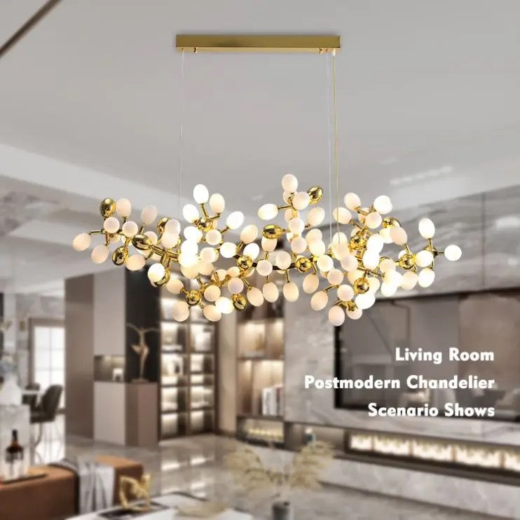 Modern Chandelier Luxury Branch Led Glass Home Living, Dining Room Lights